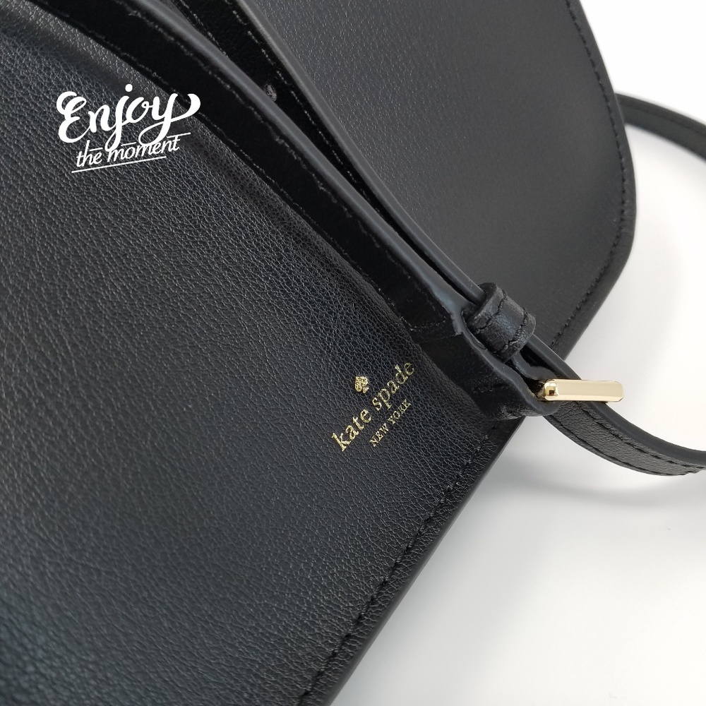 Kate spade holiday lane val black crossbody NWT - Picture 2 of 8